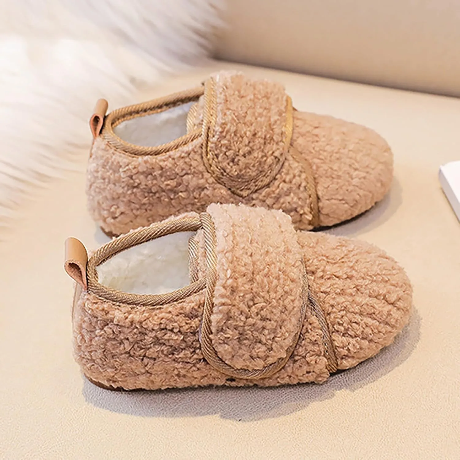 Baby Booties Girls Boys Infant Slippers First ?alkers Shoes Solid Warm Non Slip Socks Shoes Newborn Crib Shoes