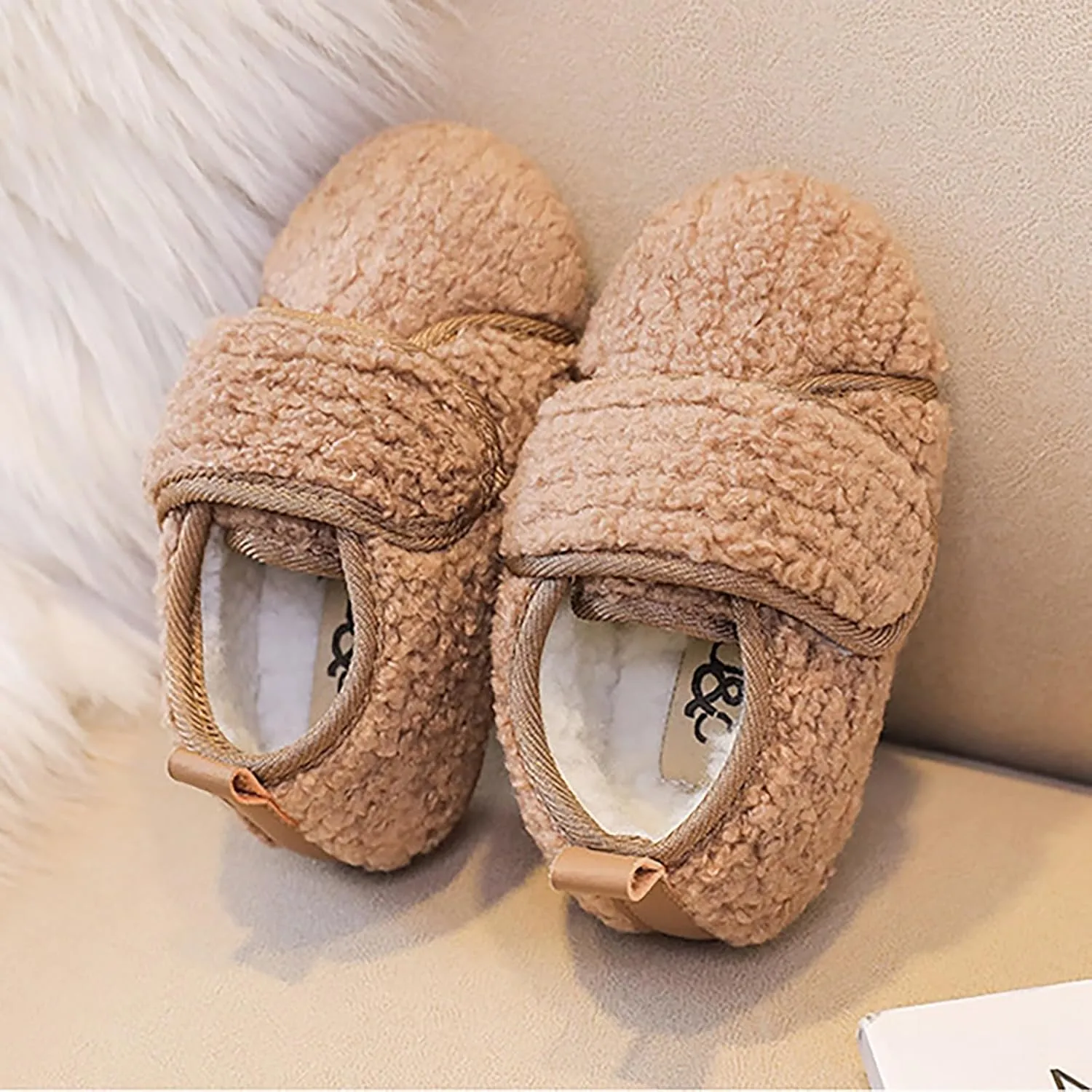 Baby Booties Girls Boys Infant Slippers First ?alkers Shoes Solid Warm Non Slip Socks Shoes Newborn Crib Shoes