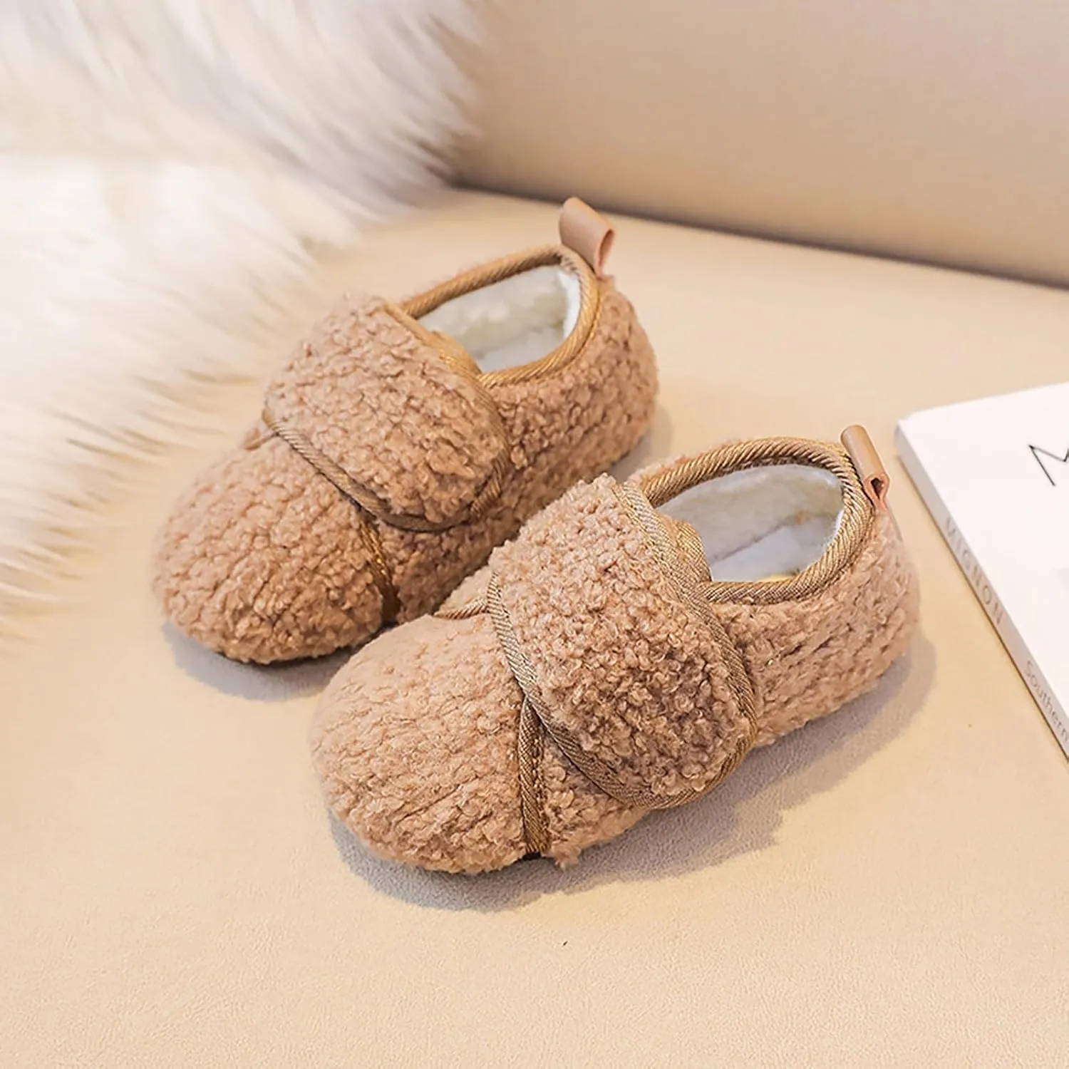 Baby Booties Girls Boys Infant Slippers First ?alkers Shoes Solid Warm Non Slip Socks Shoes Newborn Crib Shoes