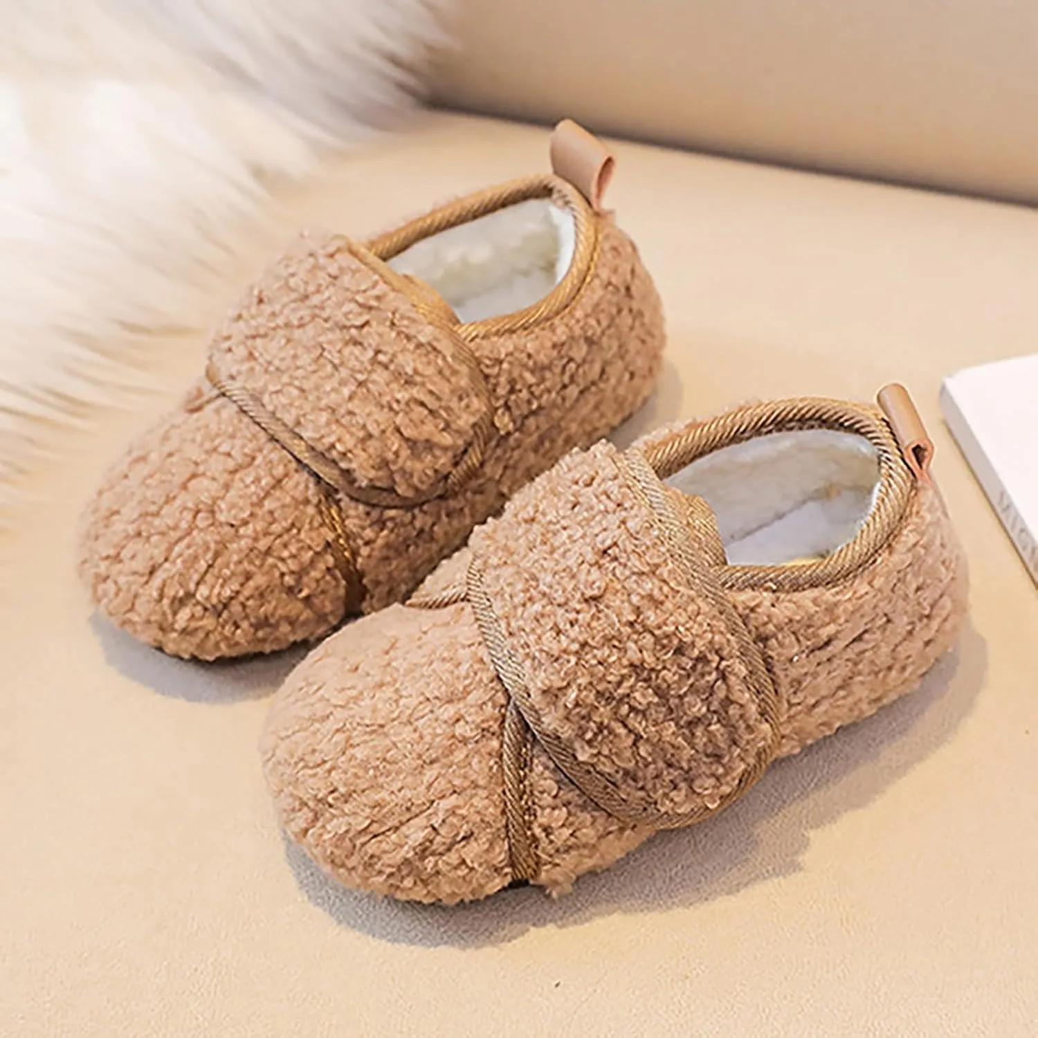 Baby Booties Girls Boys Infant Slippers First ?alkers Shoes Solid Warm Non Slip Socks Shoes Newborn Crib Shoes