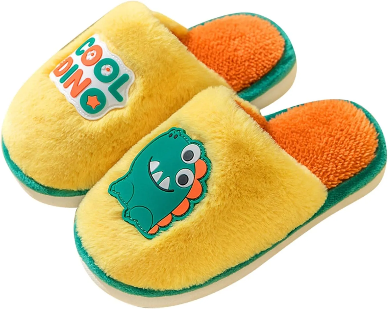 Big Kid Slippers Autumn And Winter Children Slippers Girls Boys Flat Non Slip Short Plush Warm Fuzzy Kids Slippers Girls