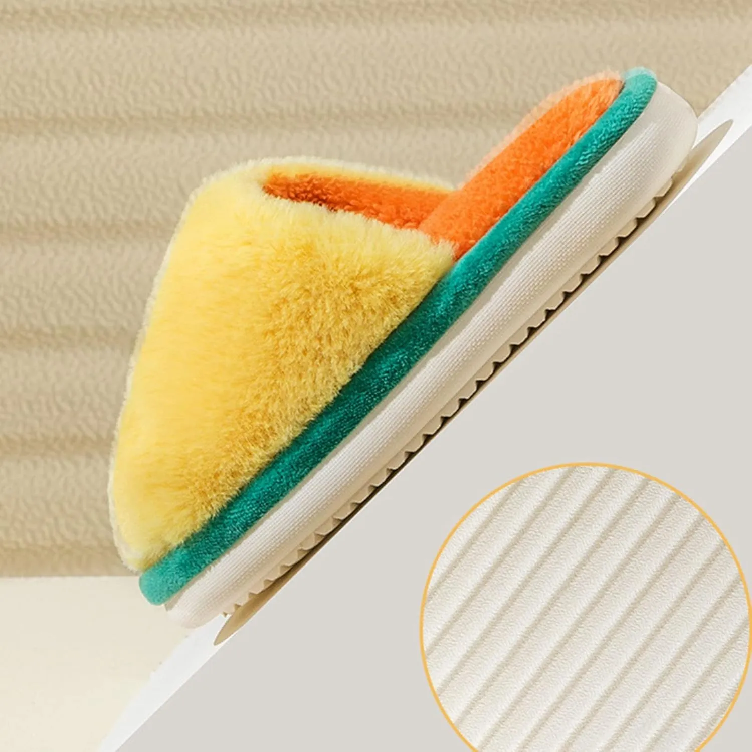 Big Kid Slippers Autumn And Winter Children Slippers Girls Boys Flat Non Slip Short Plush Warm Fuzzy Kids Slippers Girls