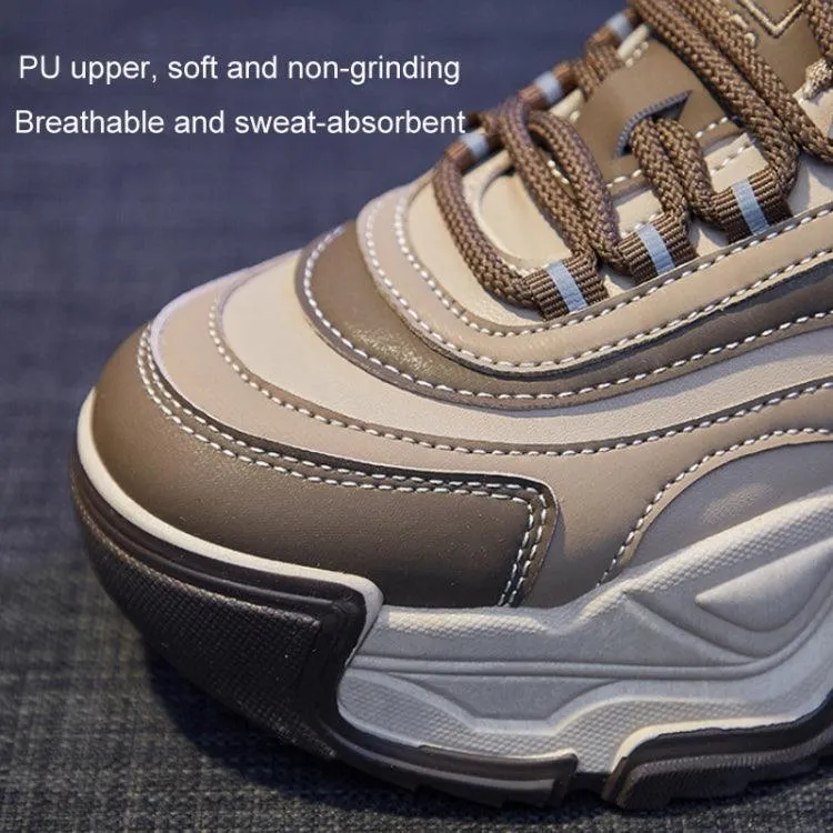 Breathable Lightweight Sports Sneakers for Women with Thick Sole