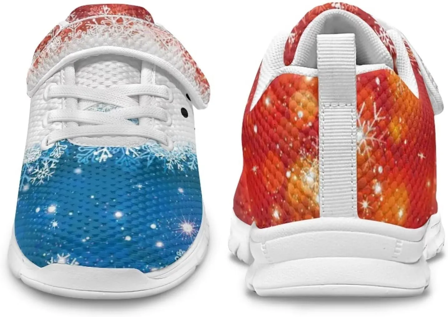 Christmas Sneakers Slip on Shoes for Kids Girls Boys Walking Running