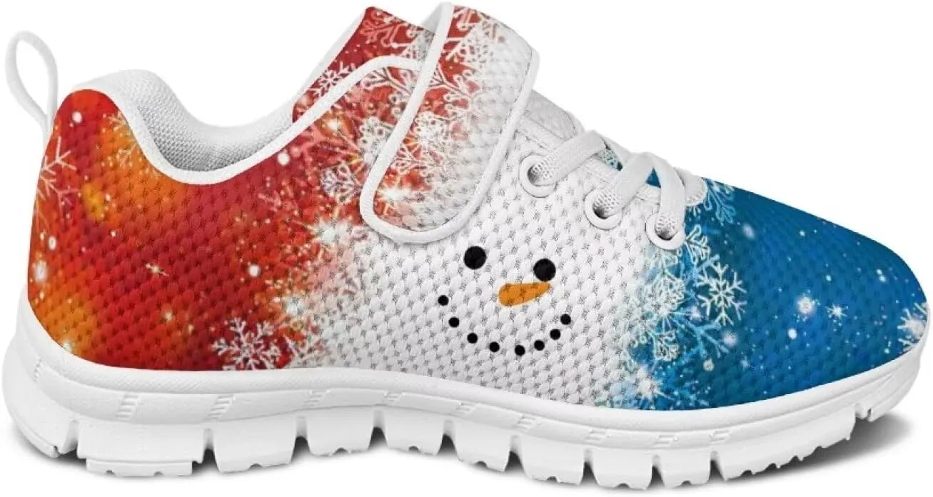 Christmas Sneakers Slip on Shoes for Kids Girls Boys Walking Running