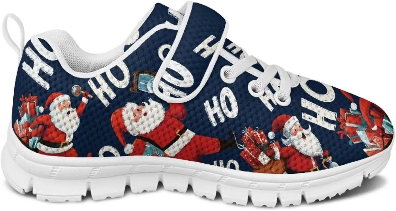 Christmas Sneakers Slip on Shoes for Kids Girls Boys Walking Running