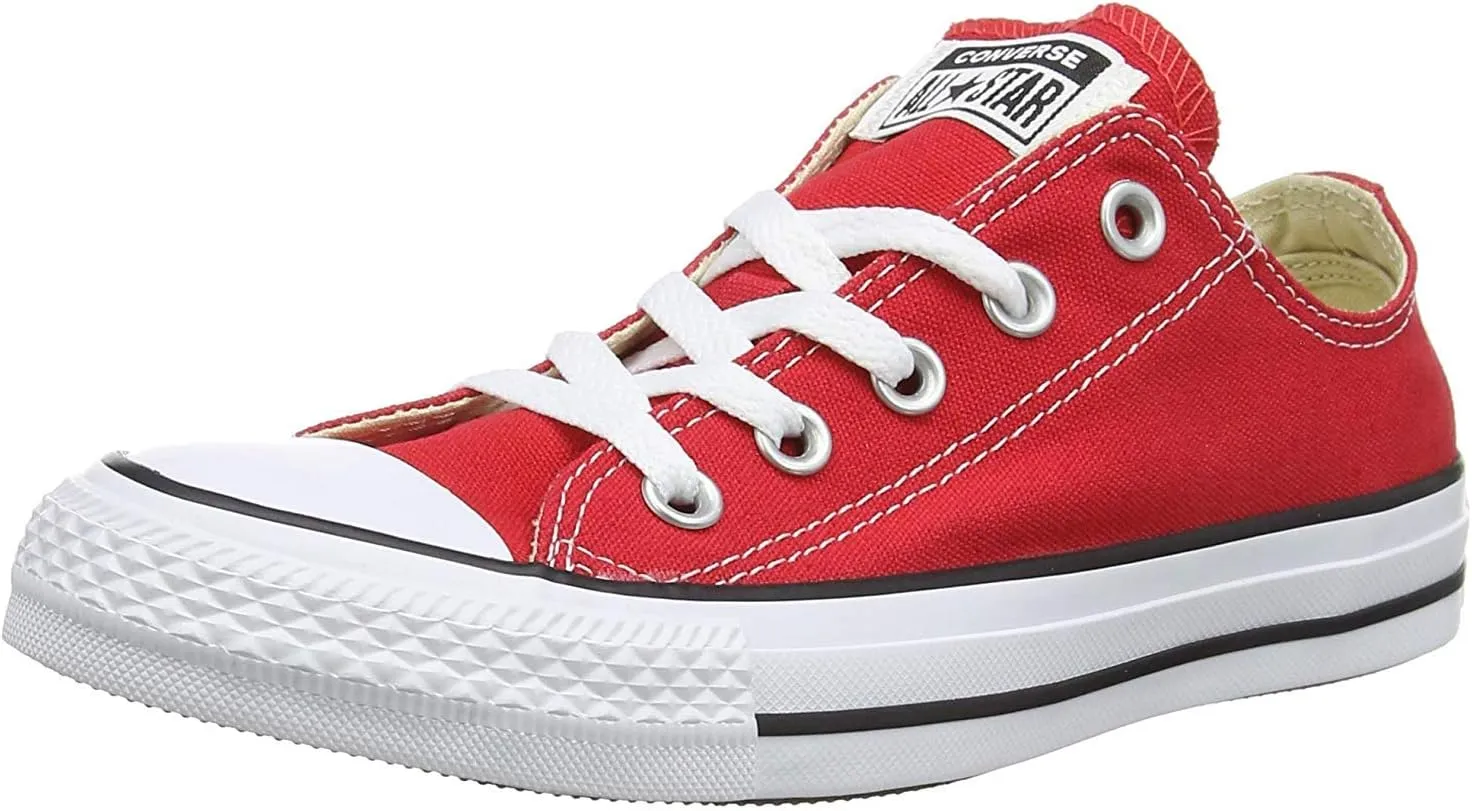 Converse Unisex Chuck Taylor All Star Ox Canvas Sneakers (5 Men 7 Women, Red)