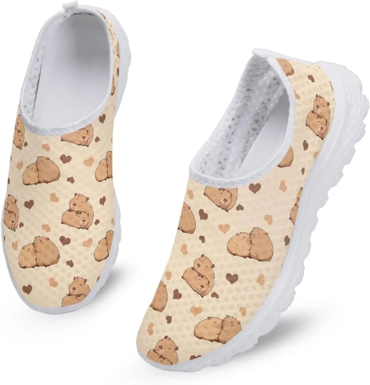 Cumagical Running Shoes Wide Width Breathable Women Slip On Shoes