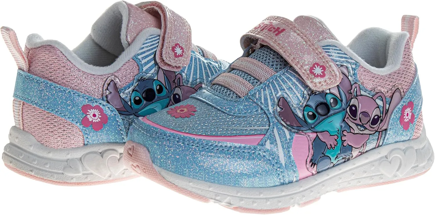 Disney Girl's Lilo & Stitch Light Up Laceless Shoes (Toddler/Little Girl)