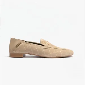 ESME Ladies Loafers Beige Suede