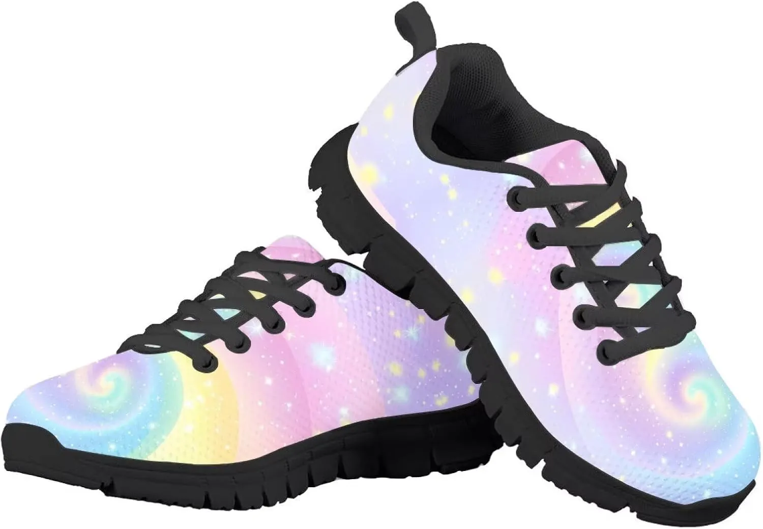 Girls Athletic Shoes Simple Kids Slip On Sneakers Lace Up