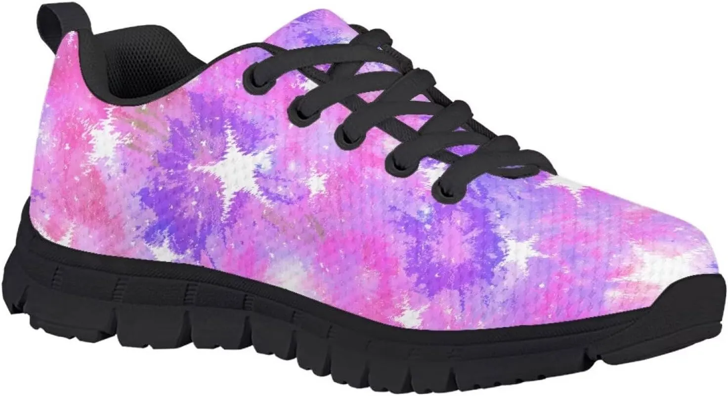 Girls Athletic Shoes Simple Kids Slip On Sneakers Lace Up