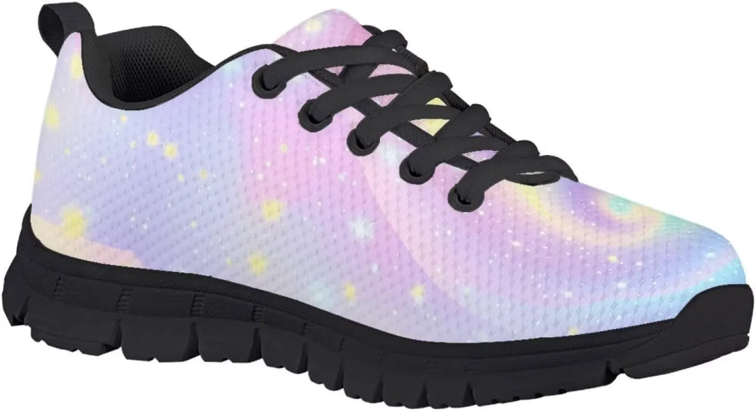 Girls Athletic Shoes Simple Kids Slip On Sneakers Lace Up