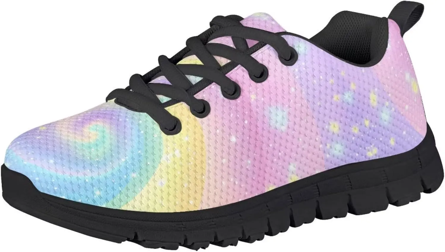 Girls Athletic Shoes Simple Kids Slip On Sneakers Lace Up