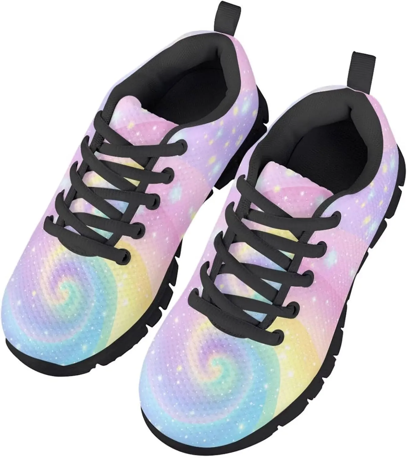 Girls Athletic Shoes Simple Kids Slip On Sneakers Lace Up