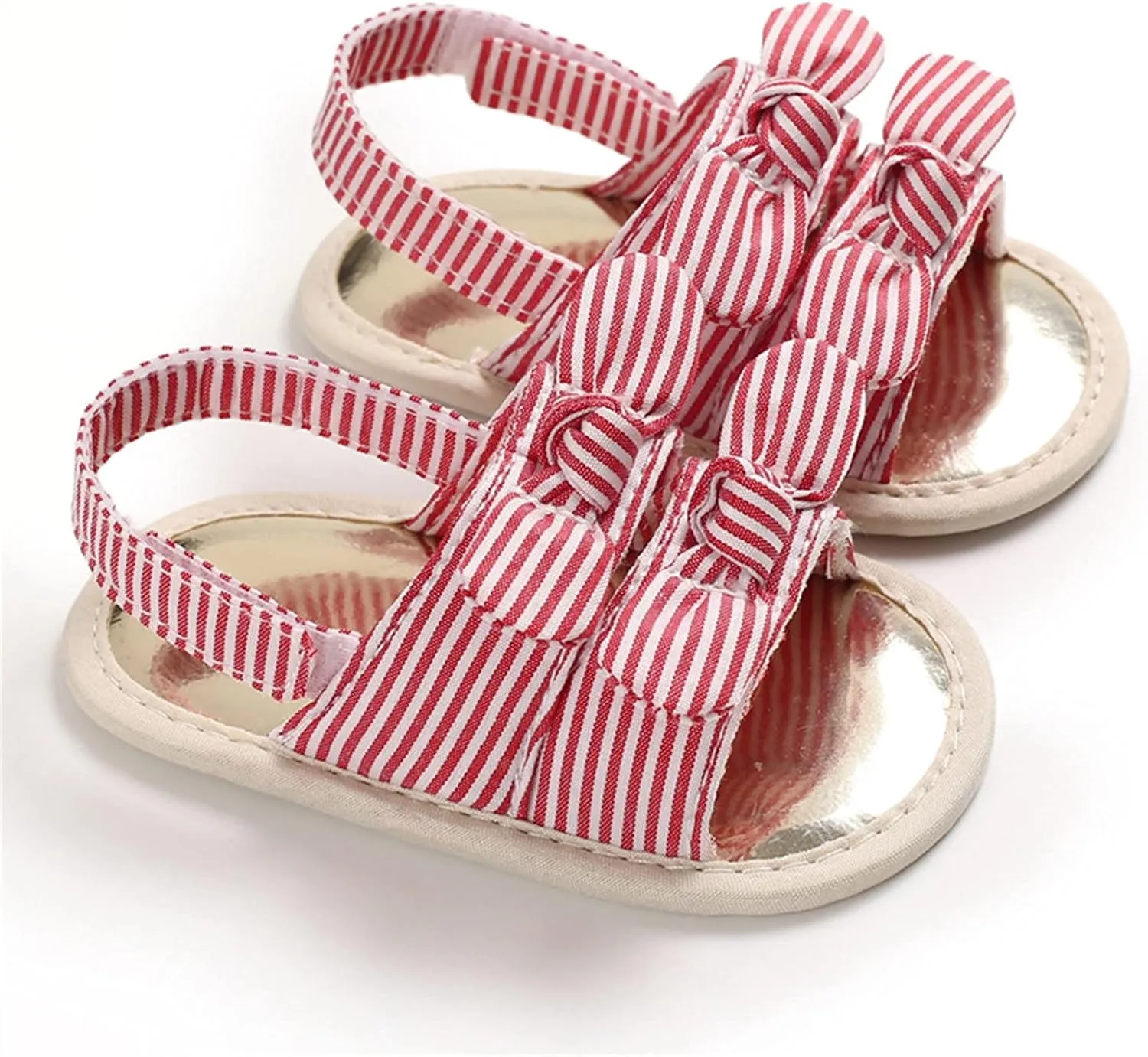 Girls Kids Adjusted Hook Loop Strap Sandals Canvas Flat Wide Shoes Baby Childrens Summer Light Cool Shoes Fashion