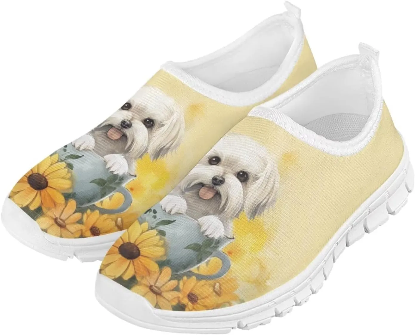 Girls Slip On Shoes Lightweight Breathable Tennis Running Athletic Shoes