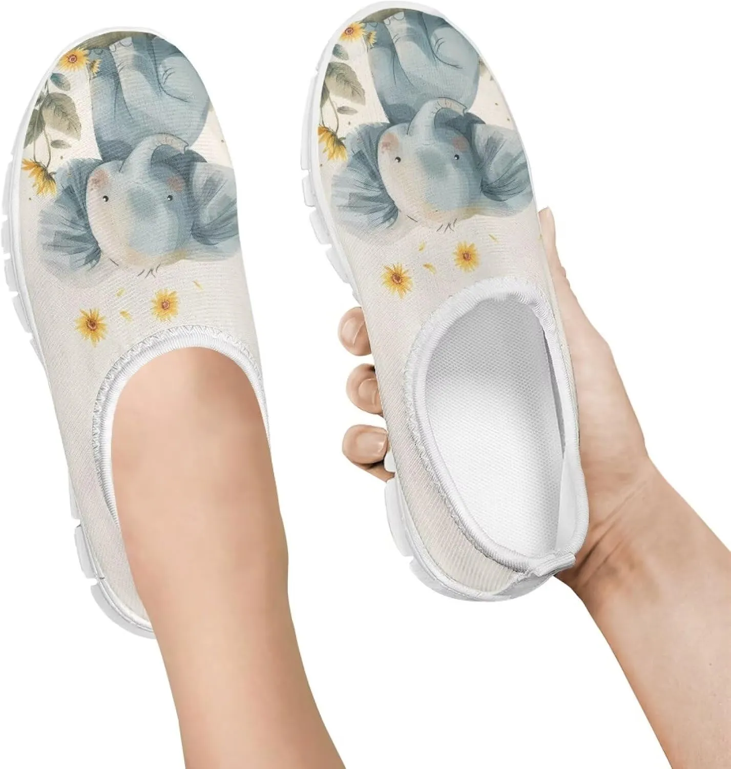 Girls Slip On Shoes Lightweight Breathable Tennis Running Athletic Shoes