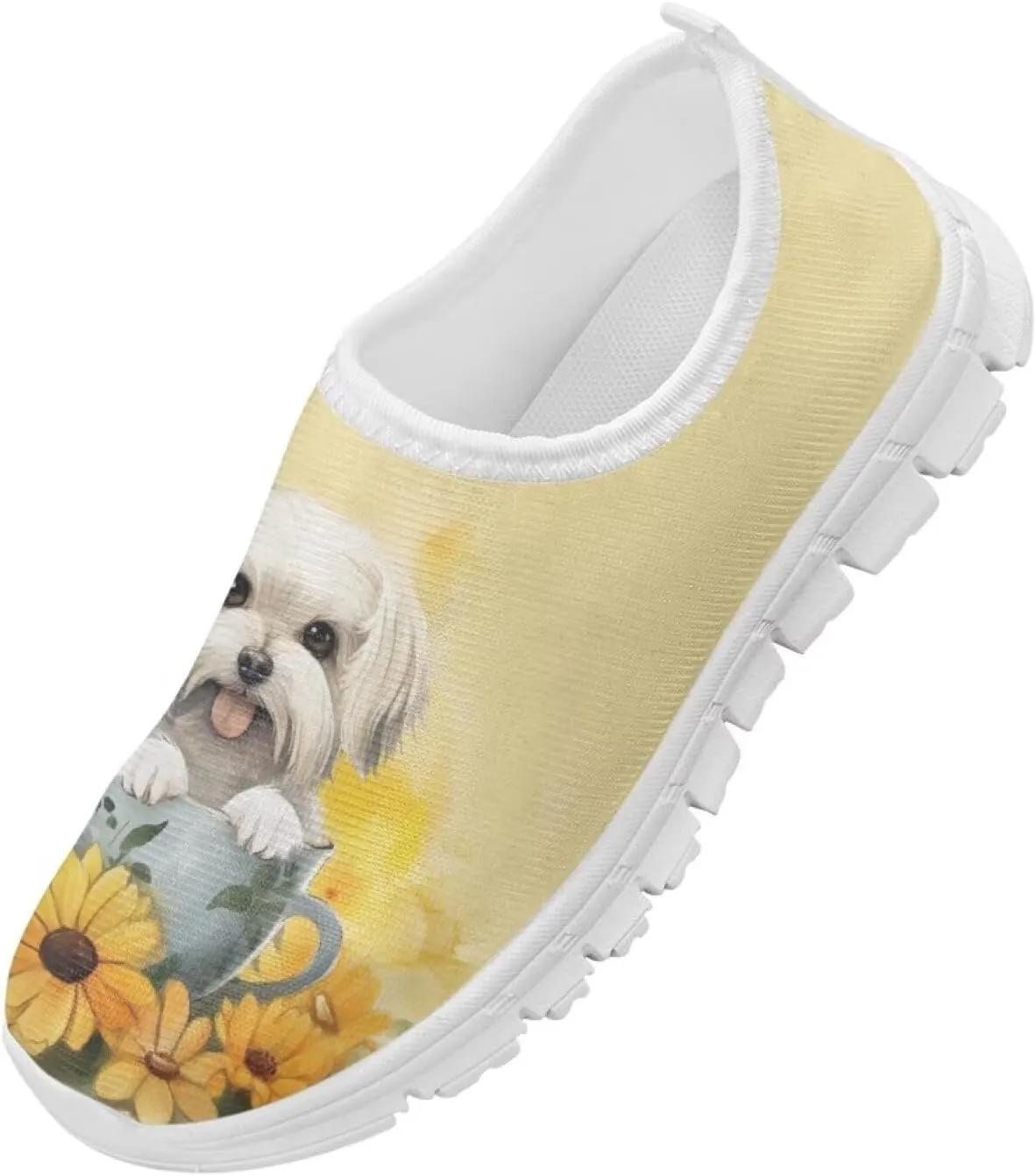 Girls Slip On Shoes Lightweight Breathable Tennis Running Athletic Shoes