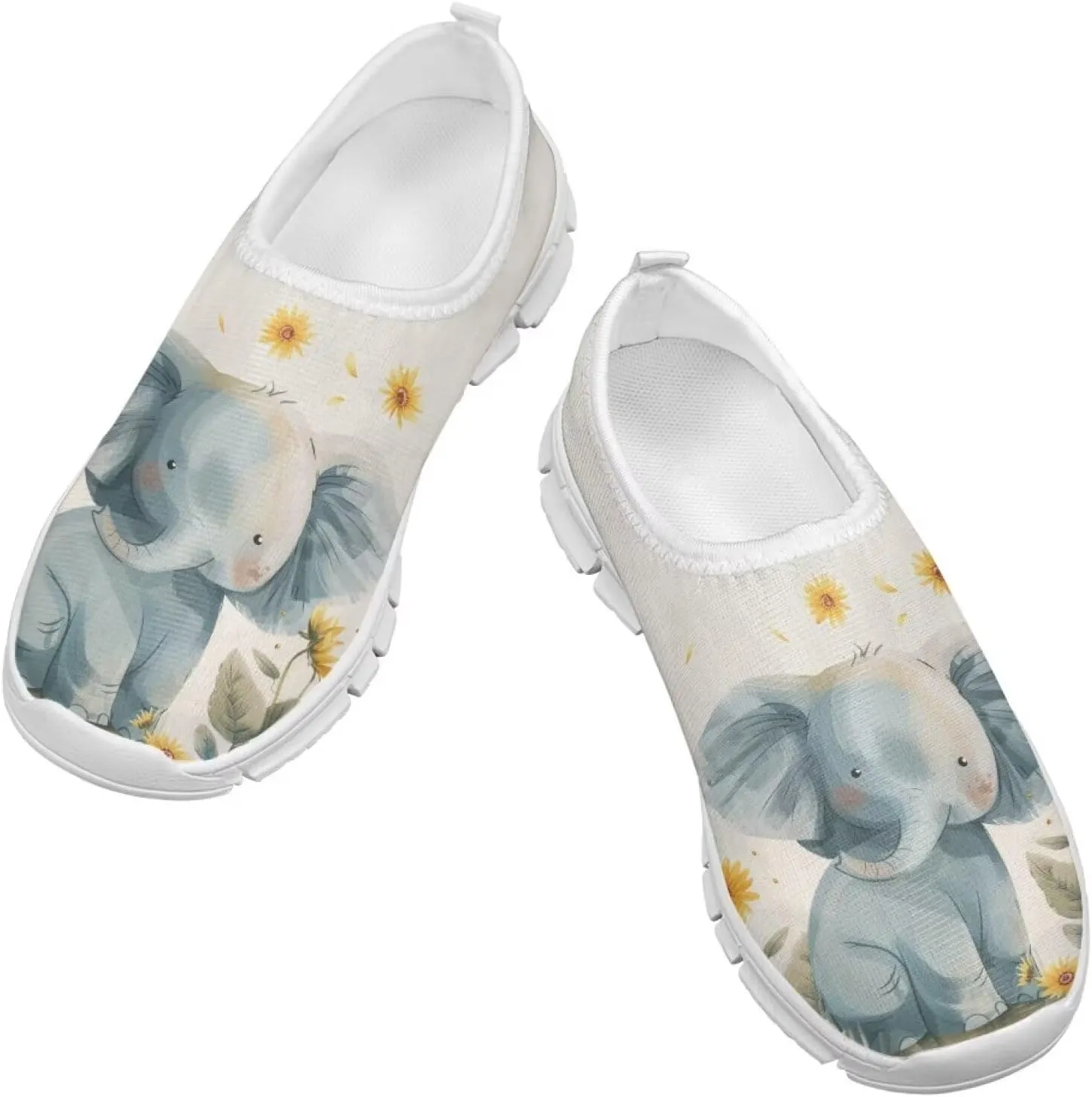 Girls Slip On Shoes Lightweight Breathable Tennis Running Athletic Shoes