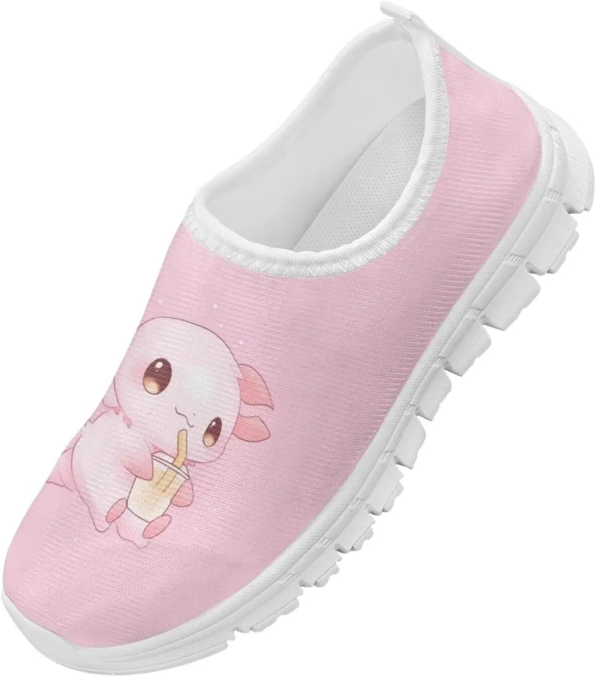 Girls Slip On Shoes Lightweight Breathable Tennis Running Athletic Shoes