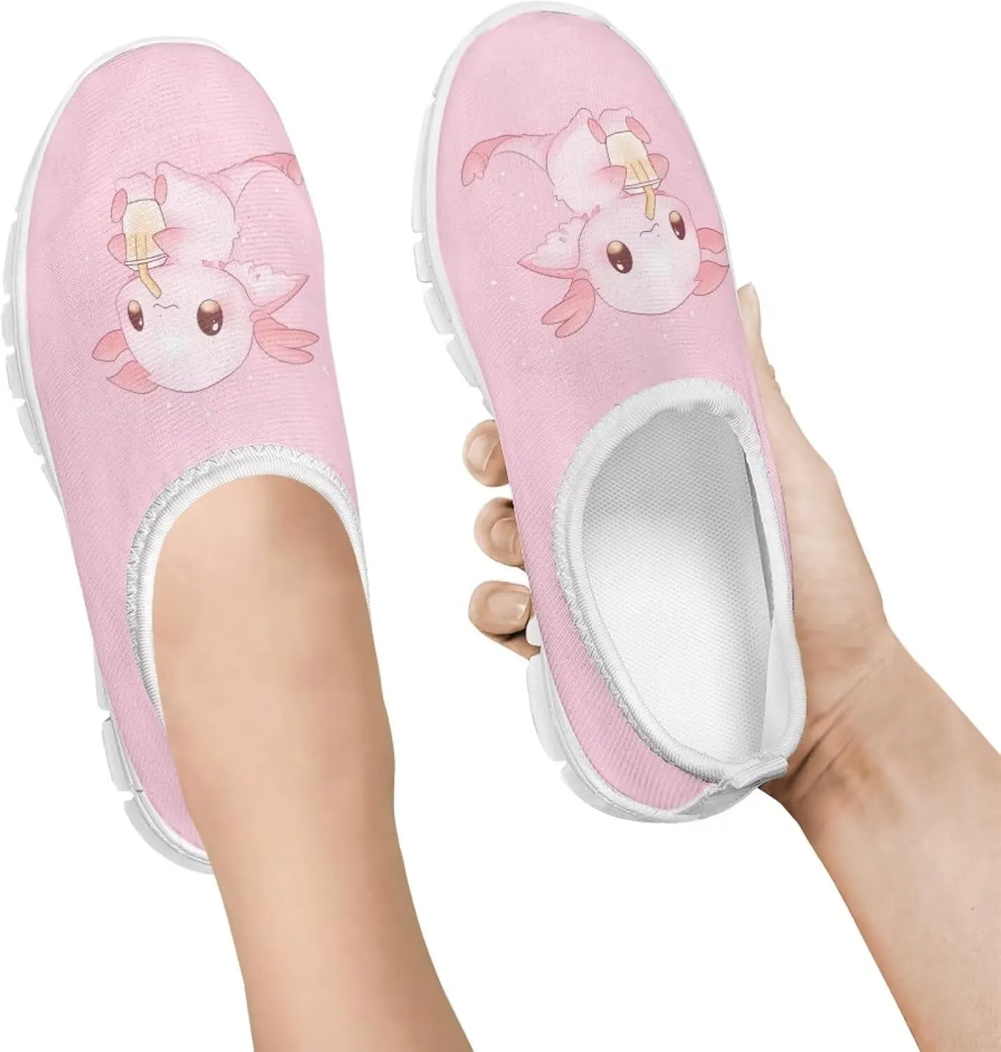 Girls Slip On Shoes Lightweight Breathable Tennis Running Athletic Shoes