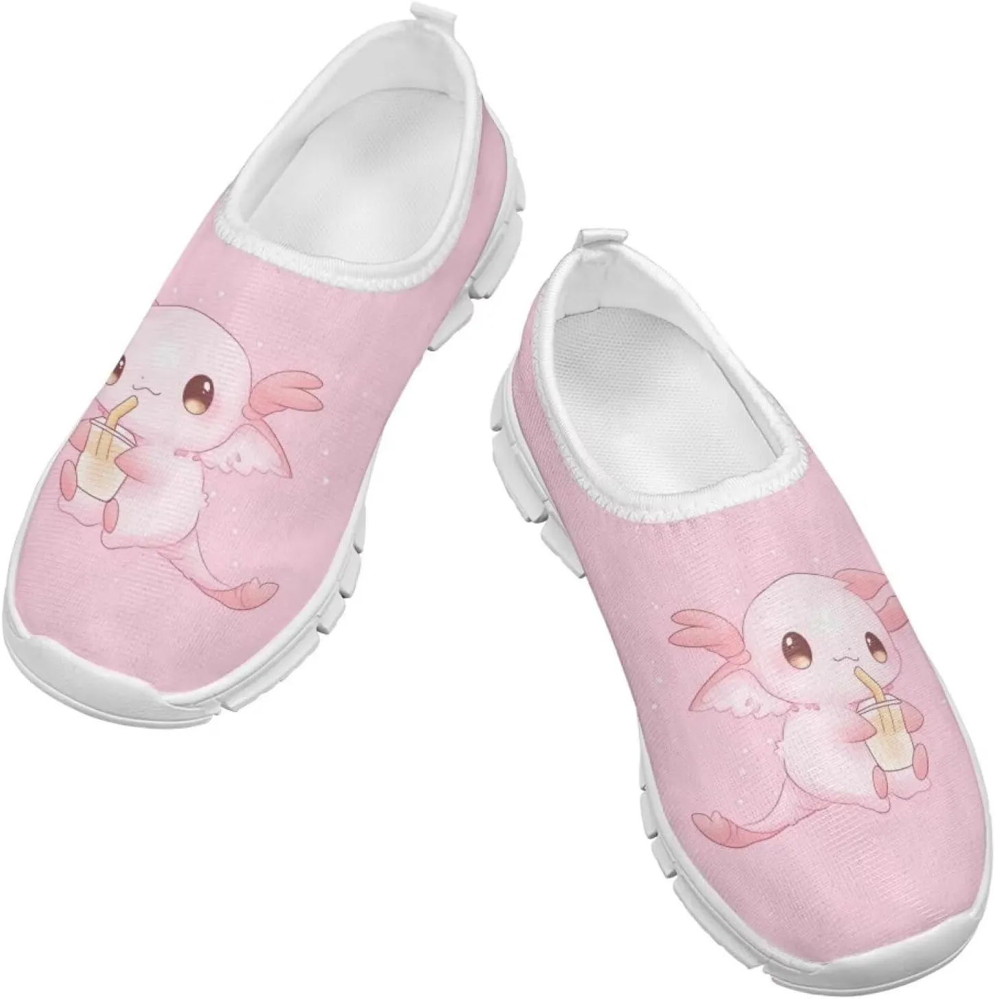 Girls Slip On Shoes Lightweight Breathable Tennis Running Athletic Shoes