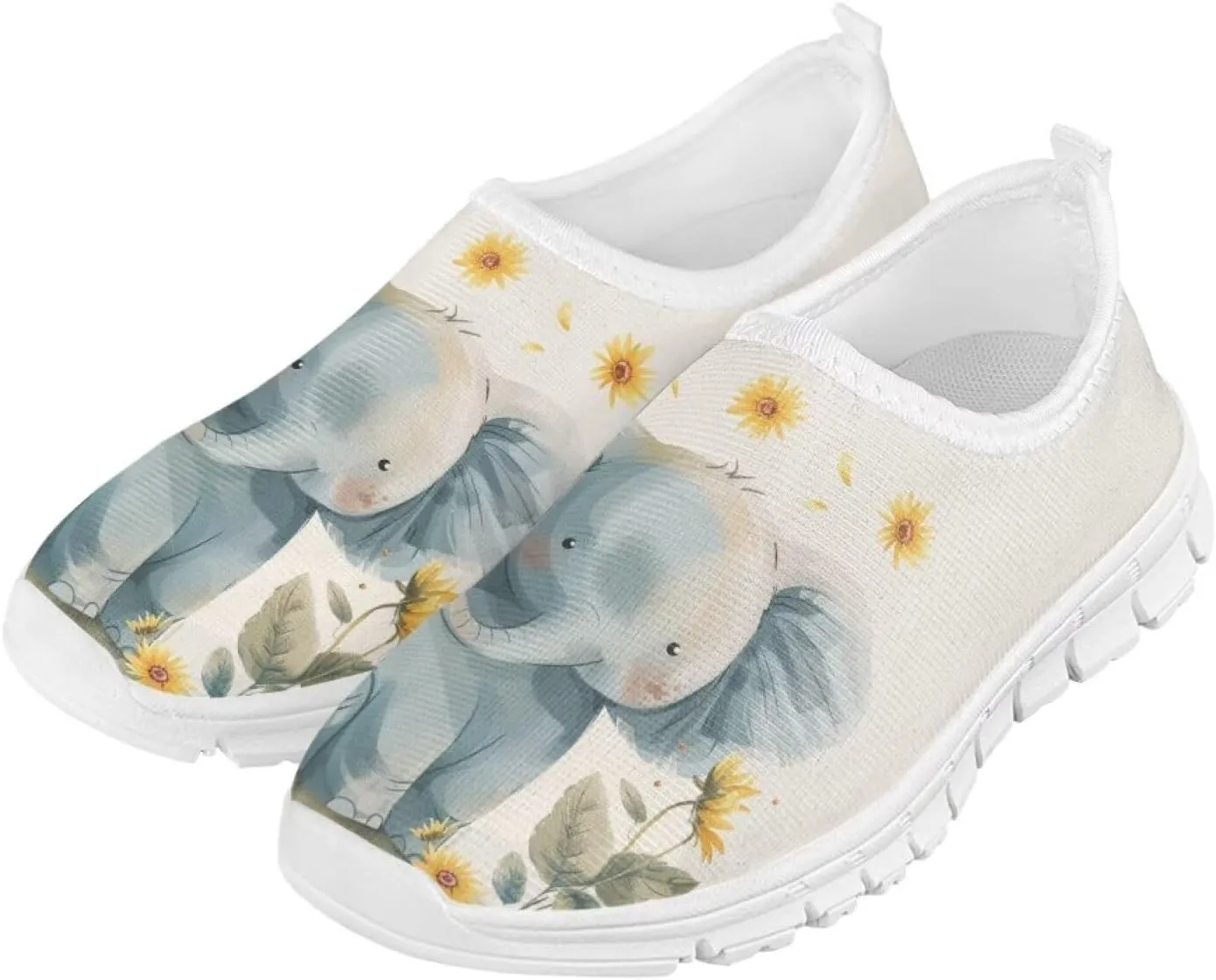 Girls Slip On Shoes Lightweight Breathable Tennis Running Athletic Shoes