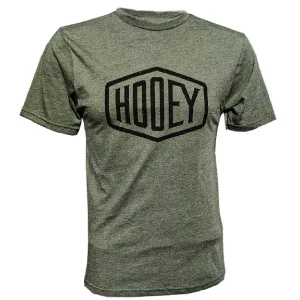 Hooey Mens Western Crew Neck Short Sleeve T-Shirt with Black Logo, Olive