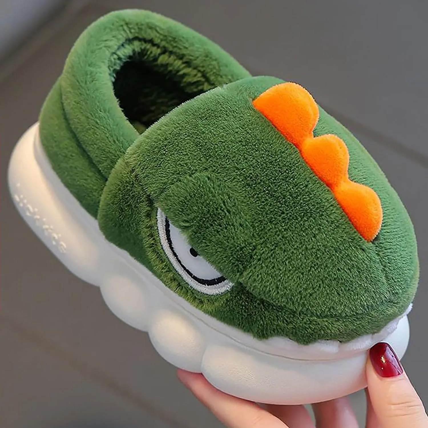 House Children's Cotton Slippers Boys Winter Girls Cute Children Indoor Home Baby Non Slip Furry Cars Slippers Boys