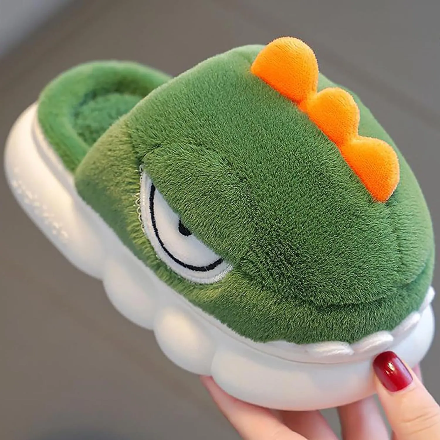 Kids Fuzzy Shoes Children's Cotton Slippers Boys Winter Girls Cute Children Indoor Home Baby Non Boys Slippers Toddler 6