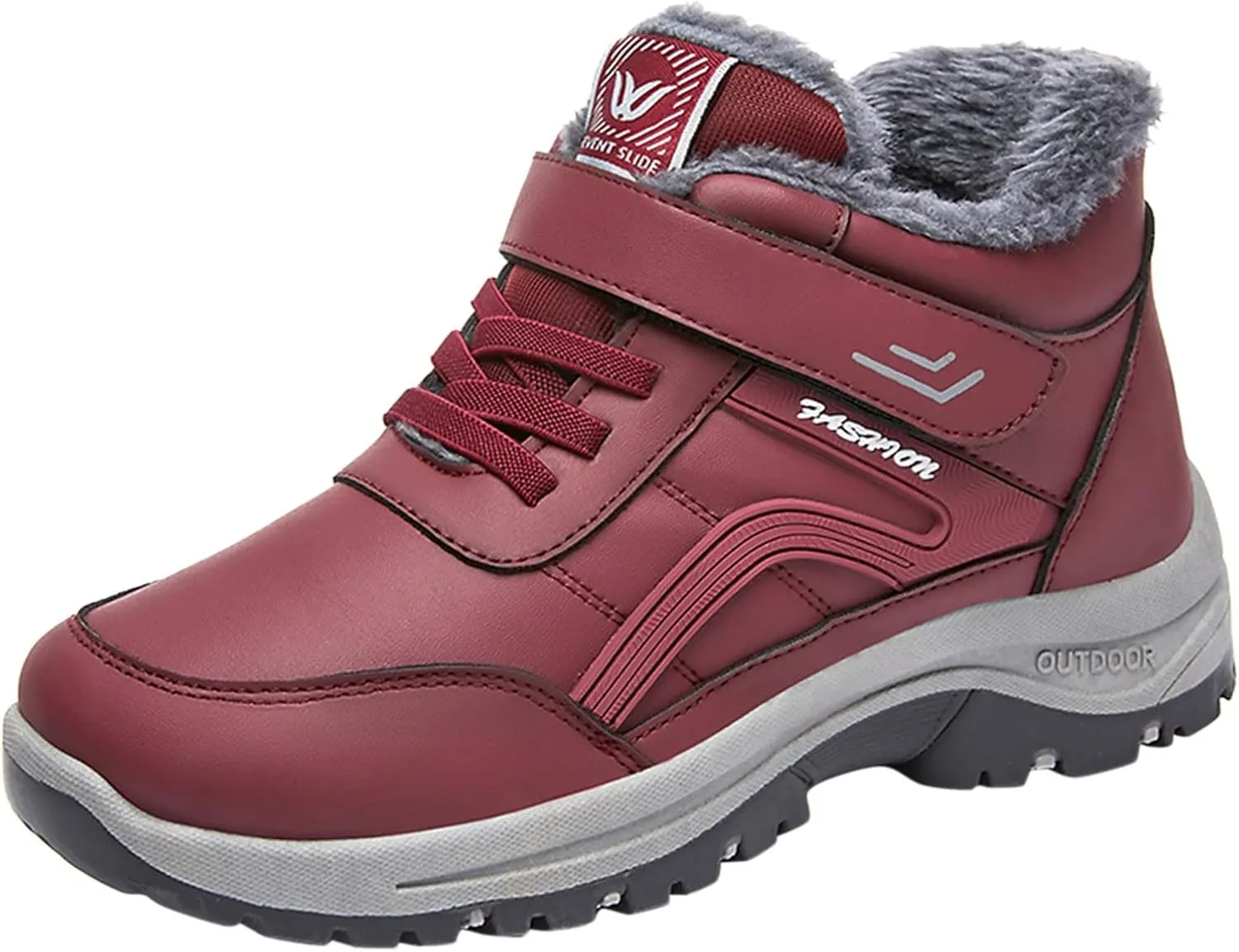 Men Work Boots Waterproof Hiking Sneakers Women's Slip On Warm Women Workout Shoes Business Casual Winter Backpacking Snow Botas Warm Water Hike Grounded Footwear