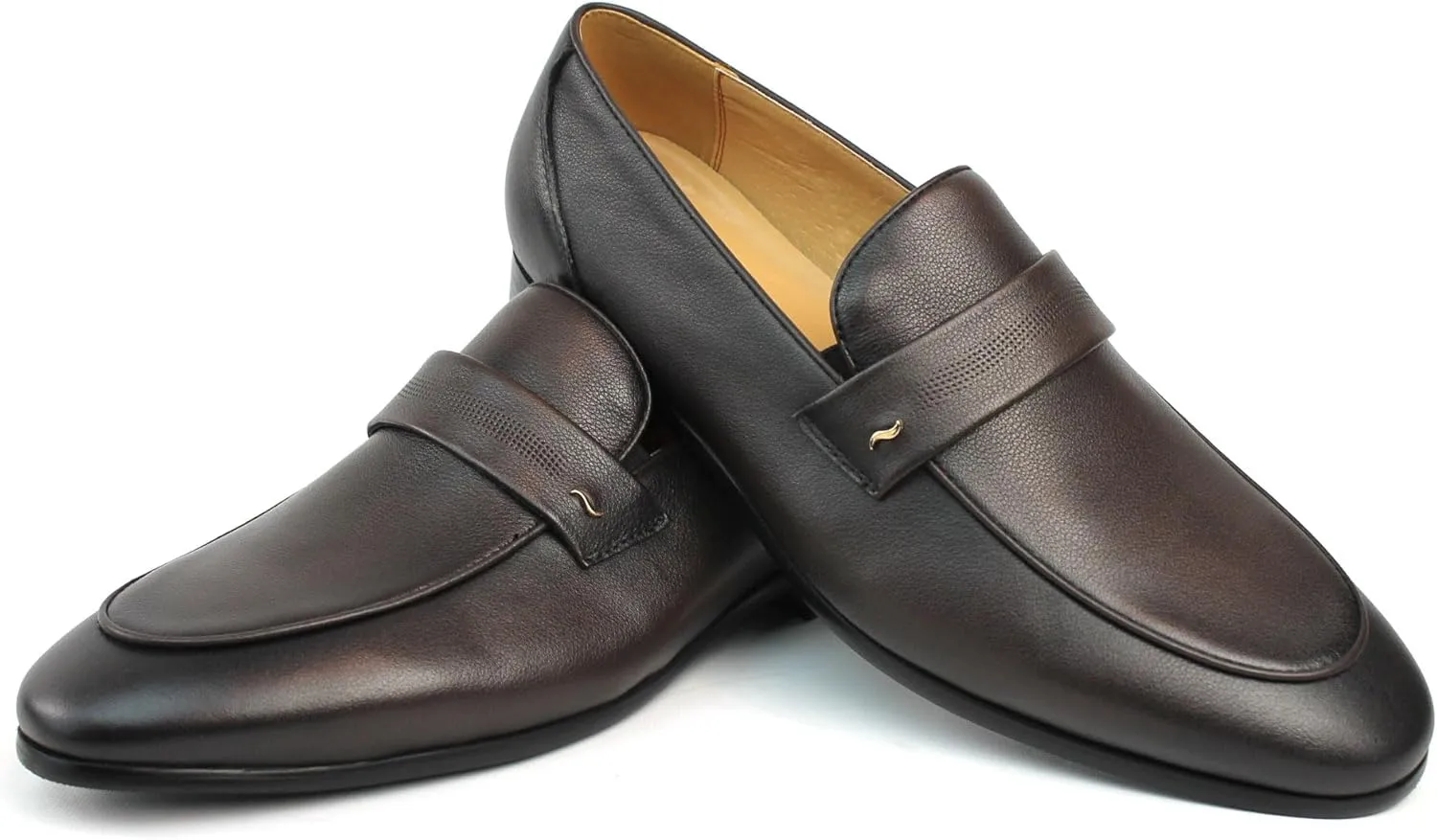 Men's Exclusive Genuine Leather Slip On Dress Shoes Loafers
