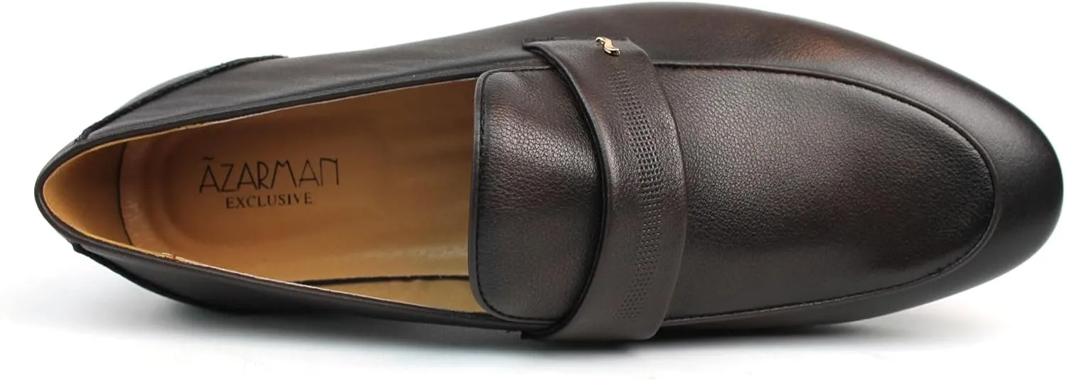 Men's Exclusive Genuine Leather Slip On Dress Shoes Loafers