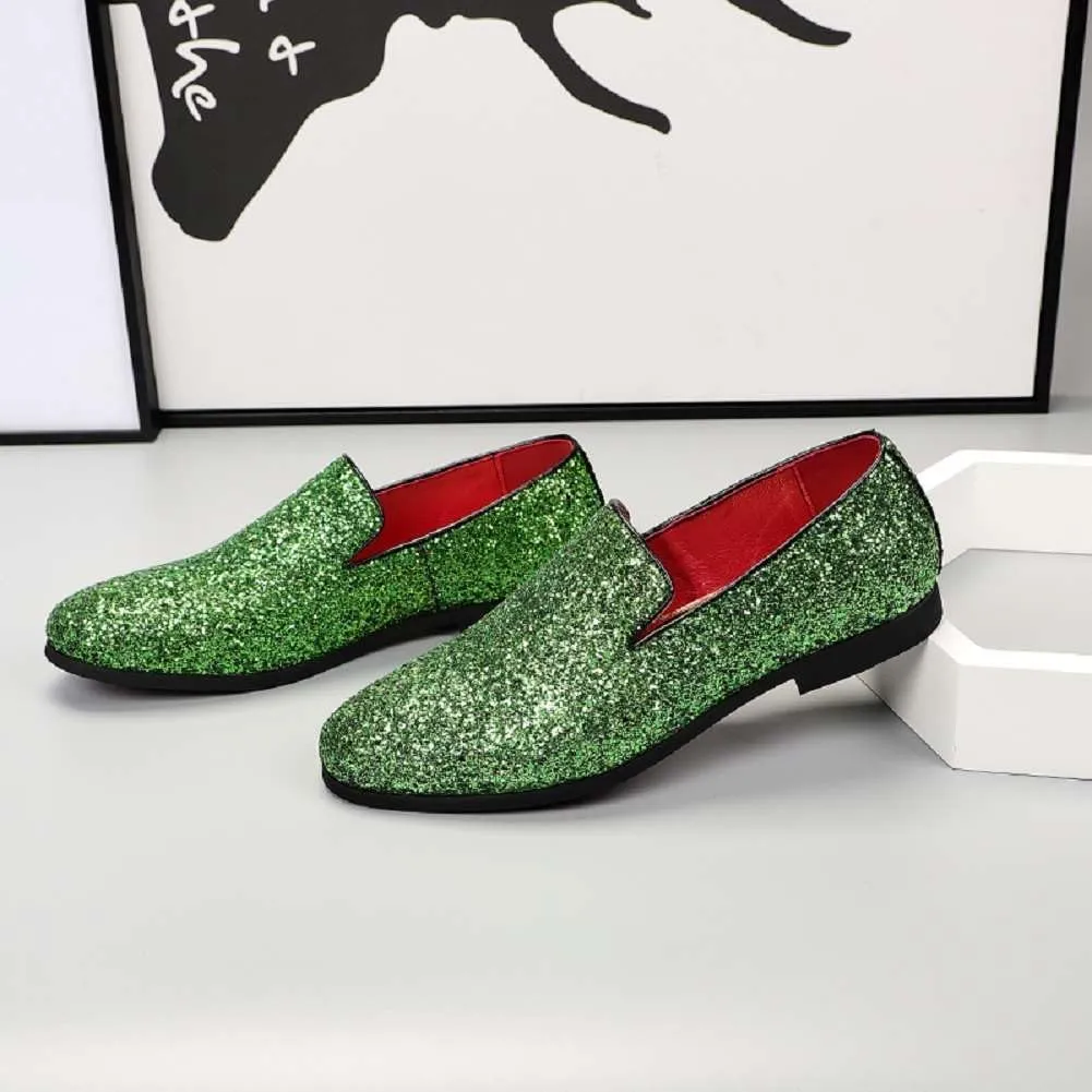 Men's Loafers Slip On Wedding Shoes Comfort Oxford Dress Shoes