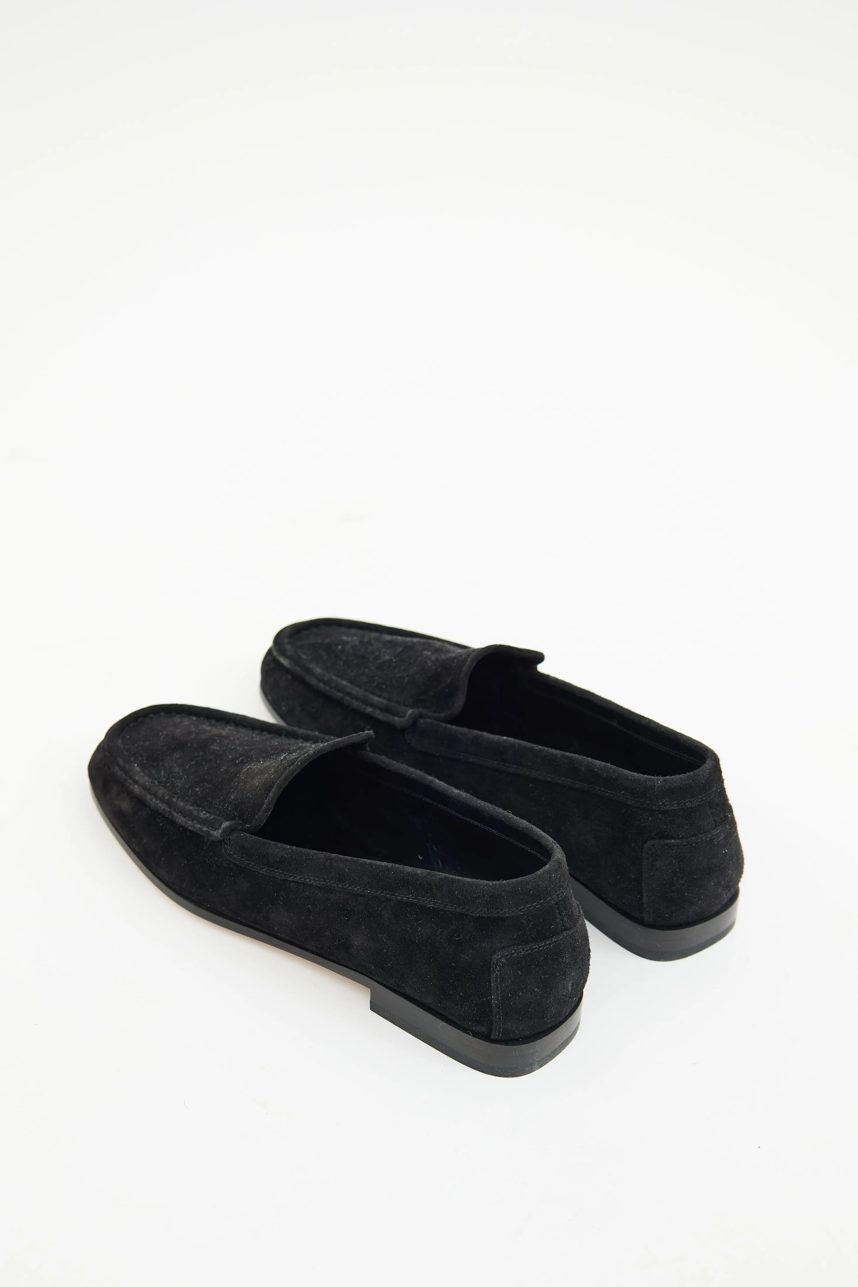 New Soft Black Suede Loafer