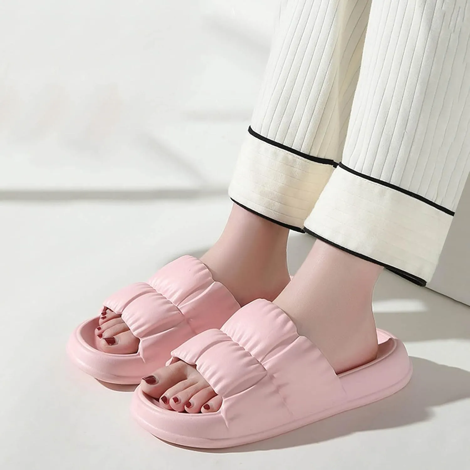 Shower Sandals Mens Slides Shower Shoes Womens Slides Bath Slippers Women Slippers for Beach Showers Dorms Outdoor