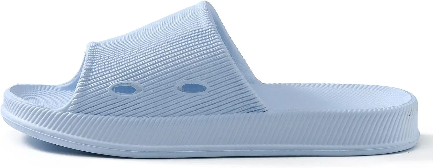 Slides for Men Slides for Women Mens Slippers Shower Shoes Women Spa Ultimate Comfort Drainage Hole Slippers