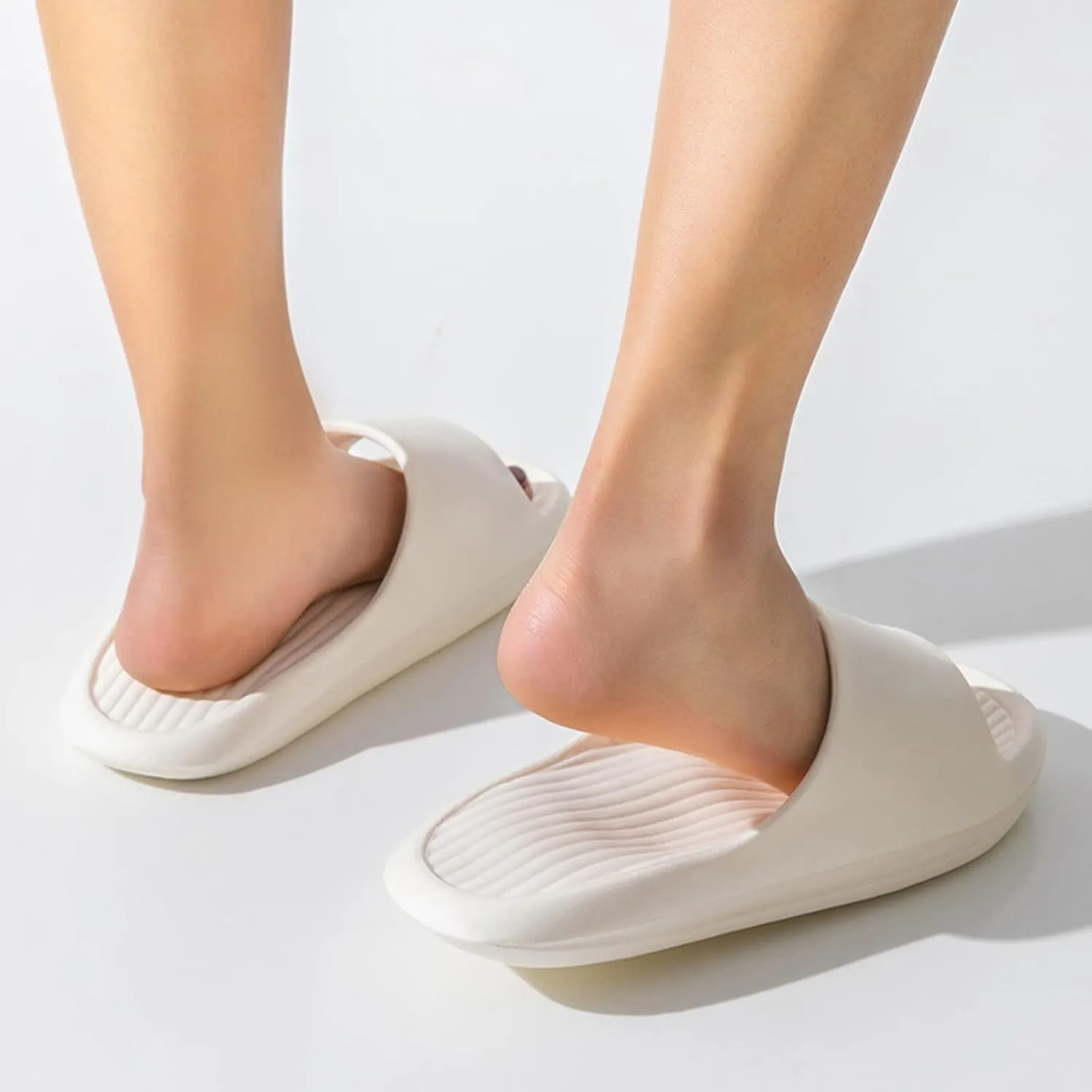 Slides for Men Womens Slides Bathroom Slippers Men Shower Shoes Women Gym Open Toe Quick Drying Slippers