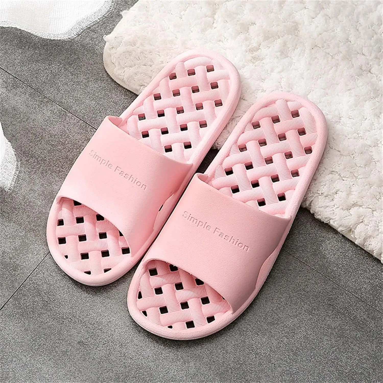Slides for Men Womens Slides Mens Slippers Shower Shoes Women Open Toe Lightweight Non Slip Slippers