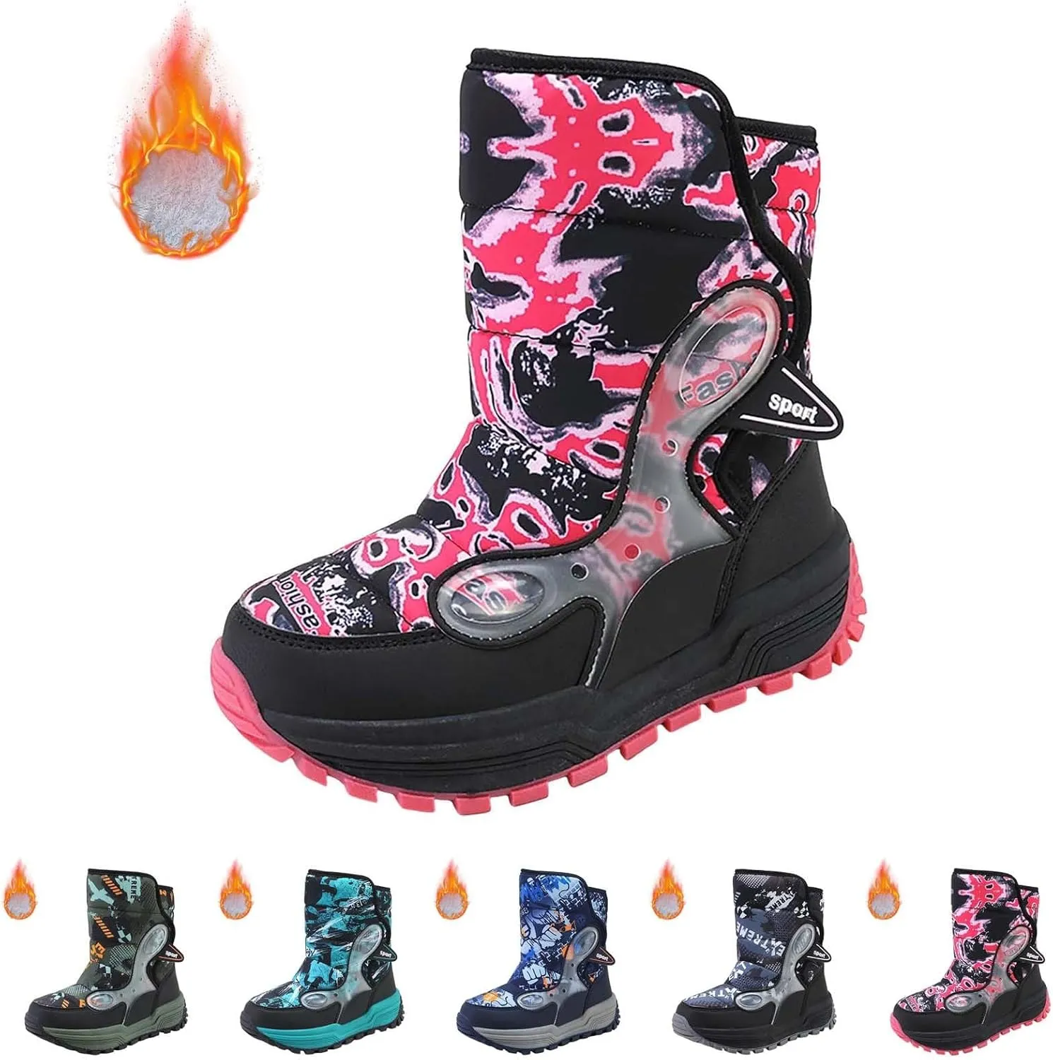 Snow Boots For Toddler Kids Snow Boots Boys Girls Mid Calf Water Proof Warm Faux F??r Lined Insulated Winter Boots