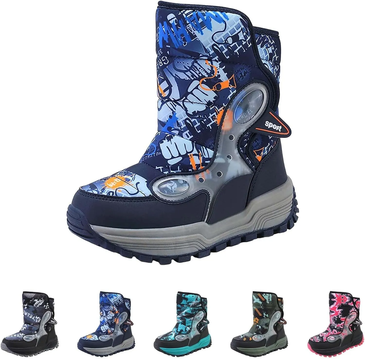 Snow Boots For Toddler Kids Snow Boots Boys Girls Mid Calf Water Proof Warm Faux F??r Lined Insulated Winter Boots