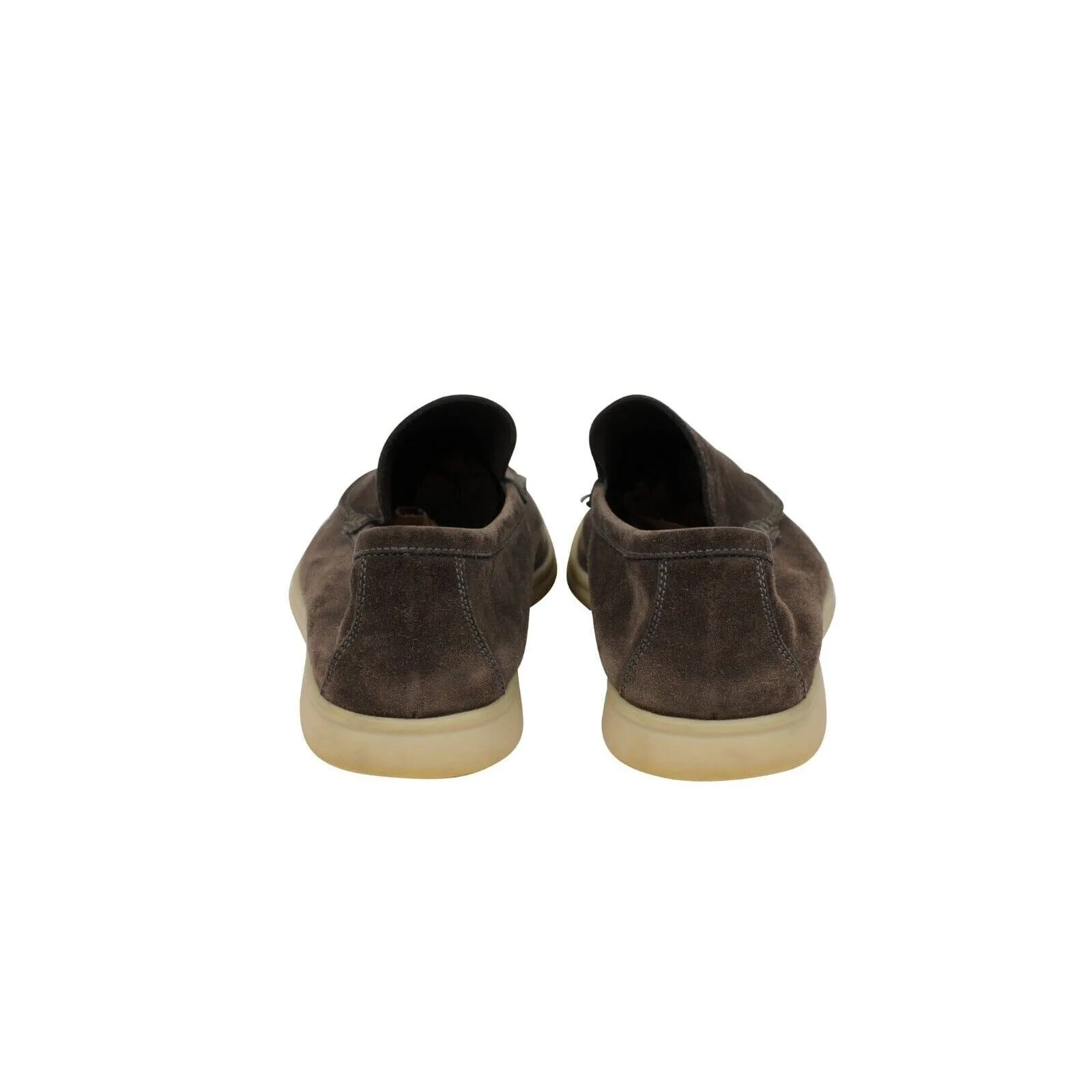 Summer Walk Brown Tan Suede Low Top Slip On Loafers