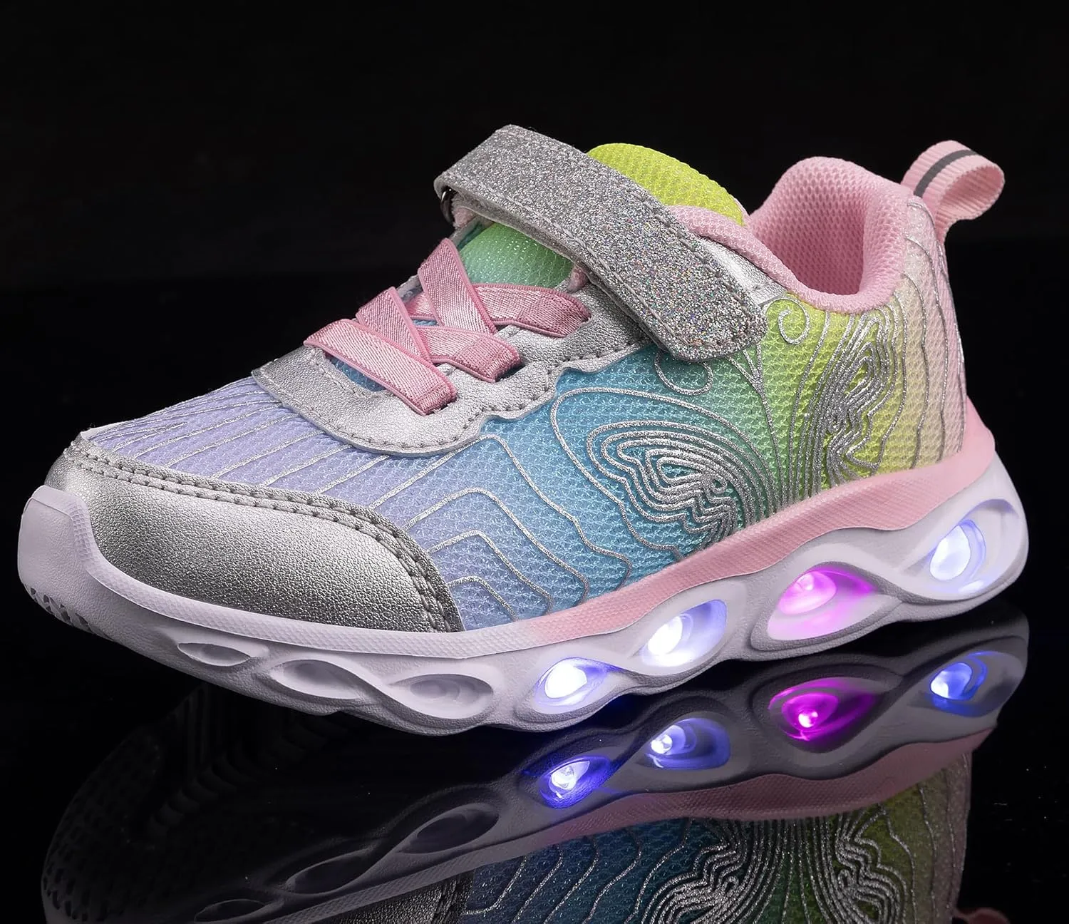 Toddler Girls Led Shoes Kids Light Up Sneakers