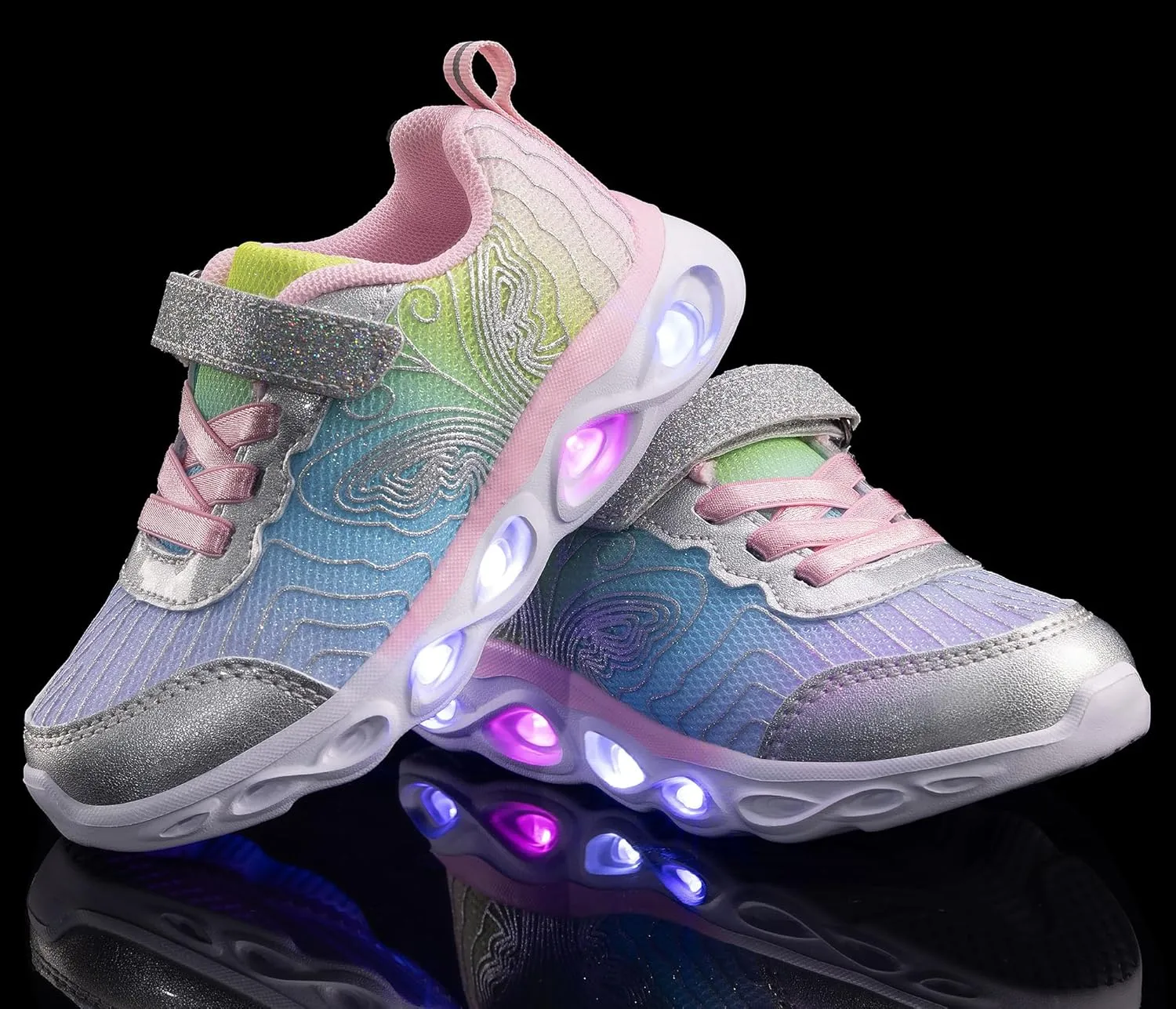 Toddler Girls Led Shoes Kids Light Up Sneakers