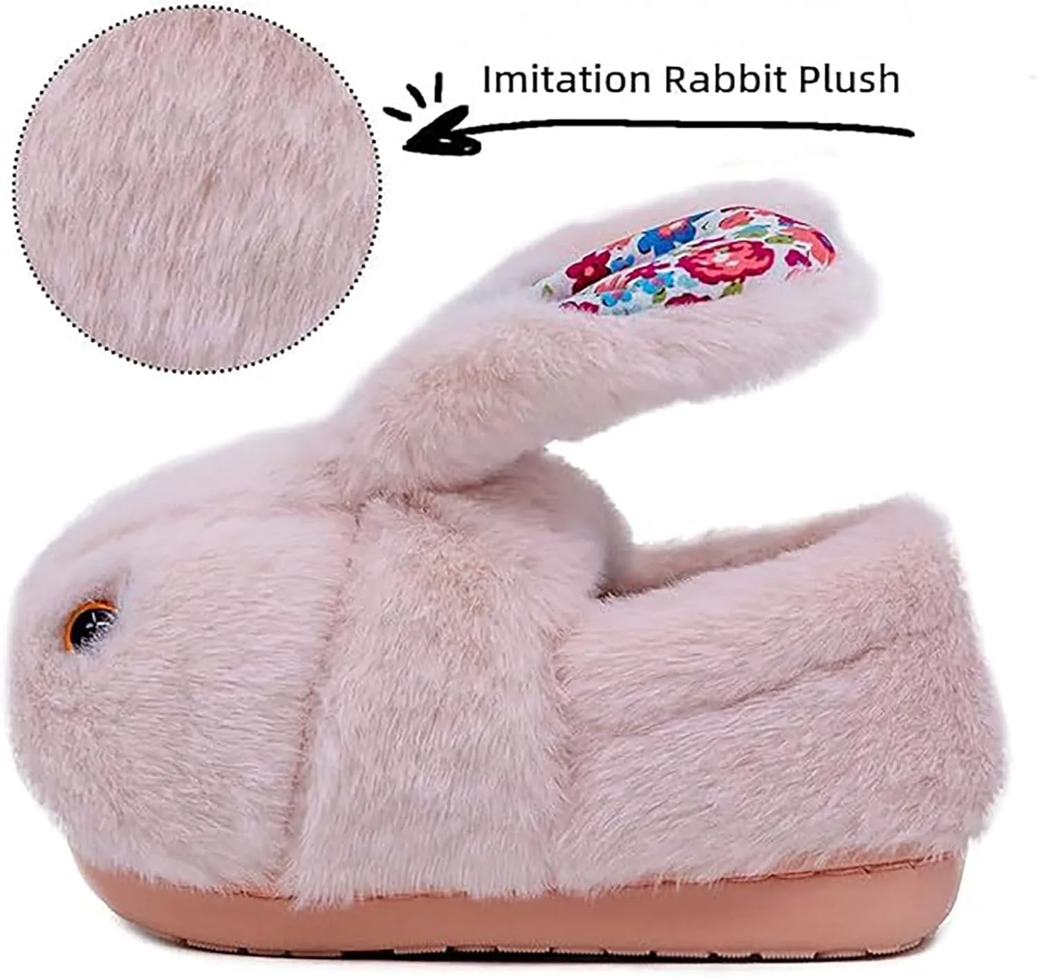 Toddler Girls Slippers Winter Infant Boys Fluffy Cute Bunny Flat Home Slippers Winter Warm Indoor Bedroom Shoes