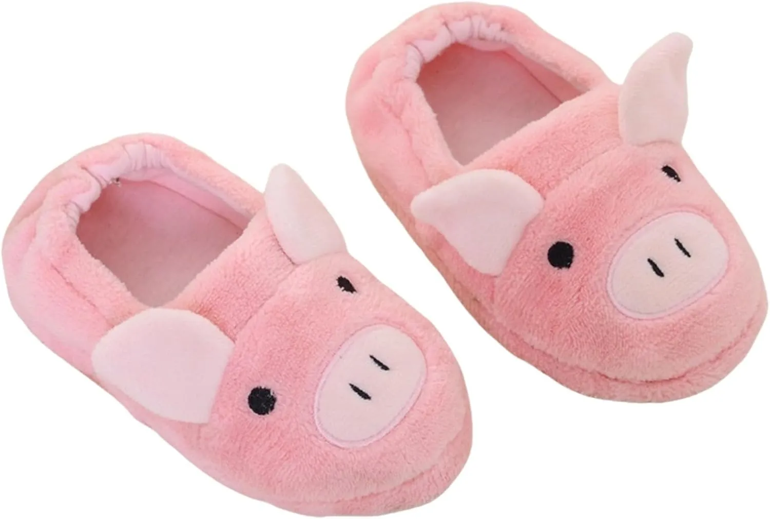 Toddler Kids Fleece Slippers Cute Animal ??artoon Shoes Baby Girls Soft Plush Slippers ??artoon Warm Winter House Shoes