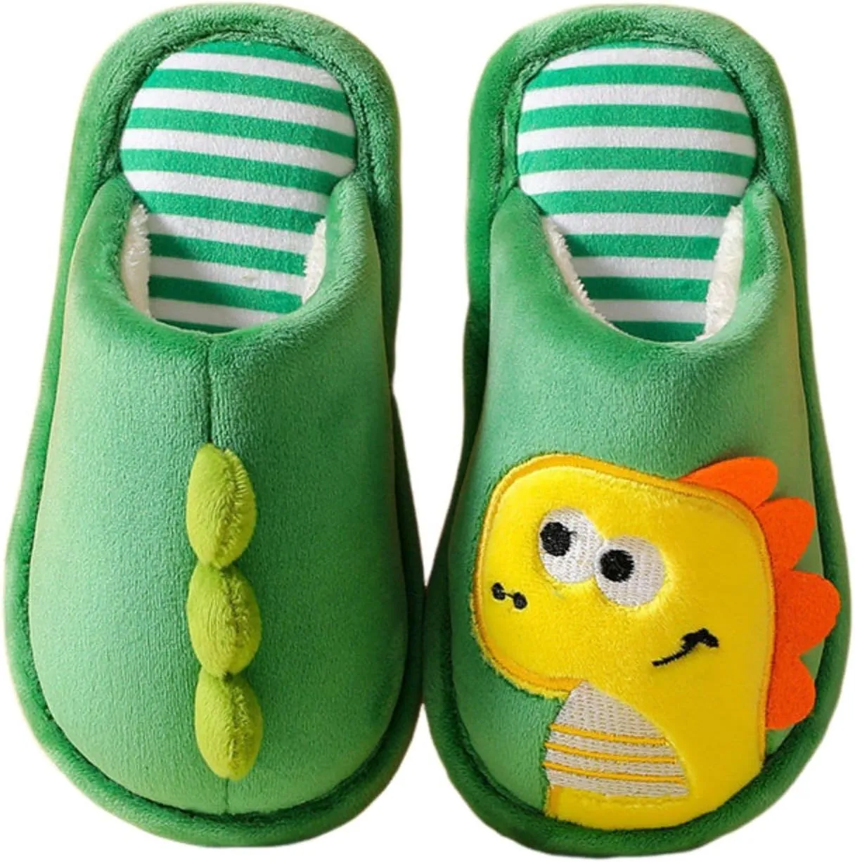 Toddler Shoes Girls Open Toe Home Slippers Cute Dinosaur House Slippers Kids Cotton Lined Winter Shoes Boys