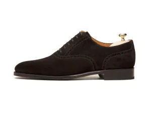 Wallingford - MTO - Black Suede - TMG Last - Single Leather Sole