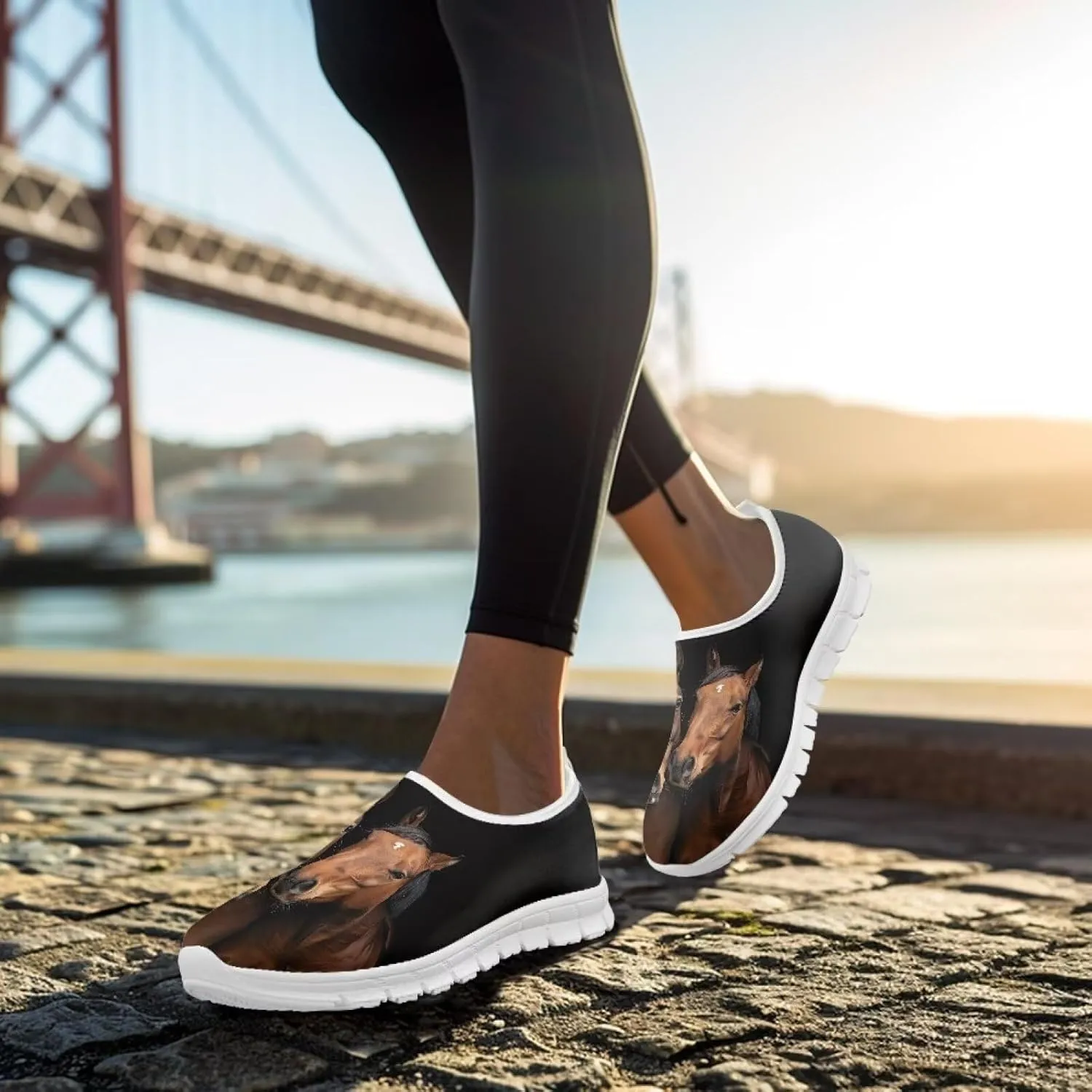 Women's Sneakers Casual Slip on Loafers Running Shoes Walking Footwear